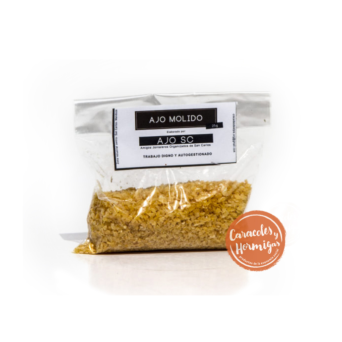Ajo deshidratado molido 25g "Crece desde el Pie"