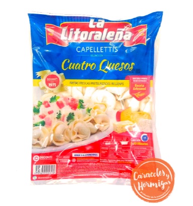 Capellettis 4 quesos "La Litoraleña" 500 grs