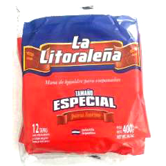 Tapas para empanadas TAMAÑO ESPECIAL horno x 12U "La Litoraleña"