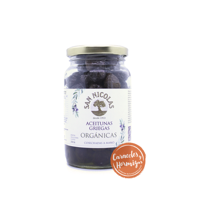 Aceitunas Griegas orgánicas "San Nicolas" 250g