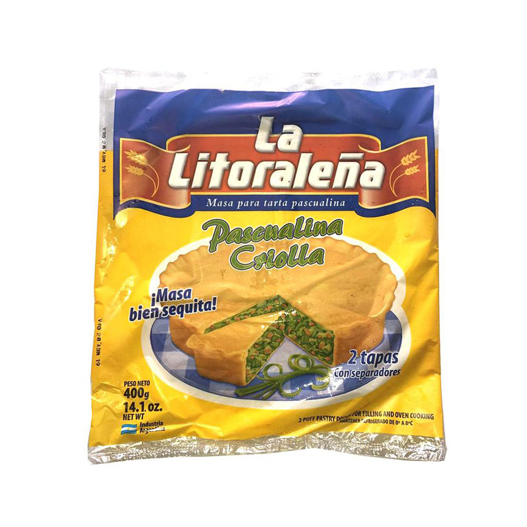 Pascualina Criolla "La Litoralena" 2U 400 grs