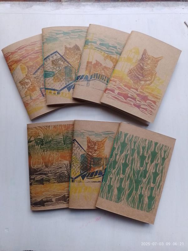 Libreta Artesanal 40 hojas lisas "Shimeenarte"