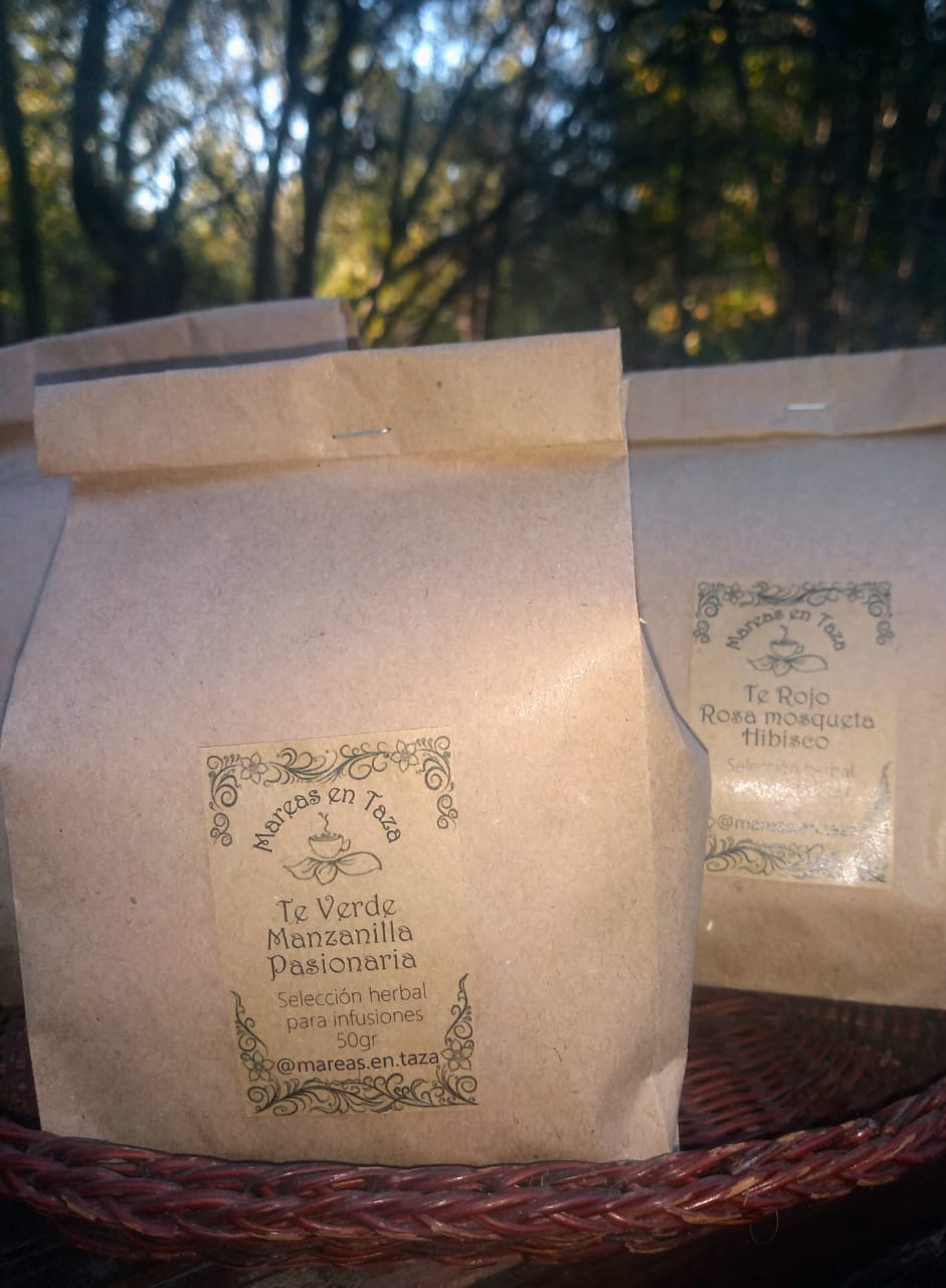 Hierbas:Te Verde,Menta,Peperina 50grs "Mareas en taza"