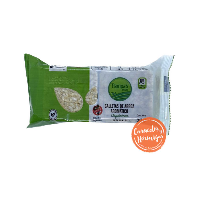 Imagen ilustrativa de Galletas de Arroz Aromático c/sal "Pampas Organic"